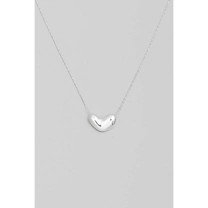 Bubble Heart Pendant Necklace