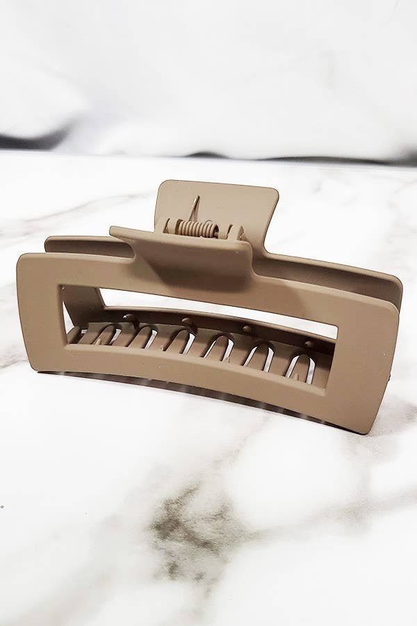 Big Size Matte Color Hair Claw Clip - With Purpose Boutique