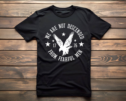 Eagle, Patriotic,  Descended graphic men tee