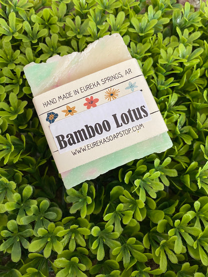 Arkansas hand poured Bamboo Lotus soap