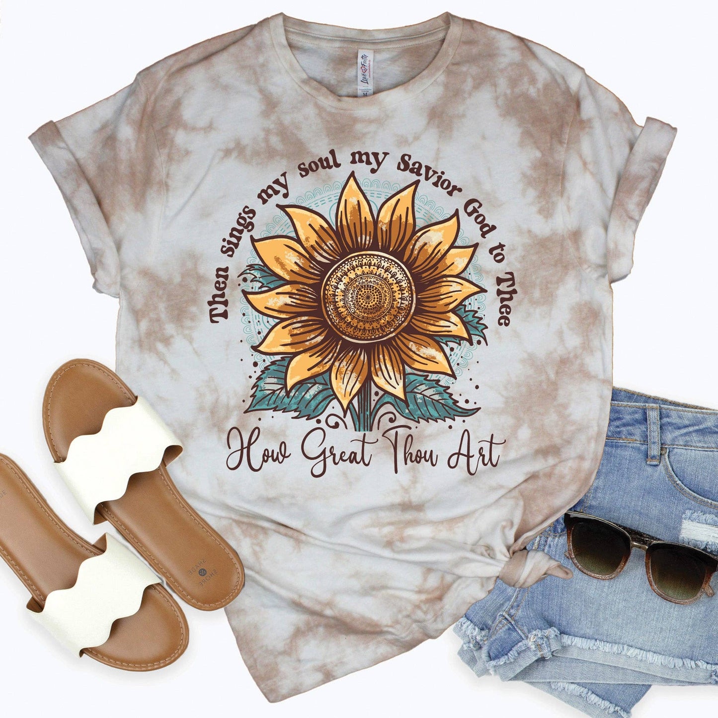 How Great Thou Art Sunflower Tee