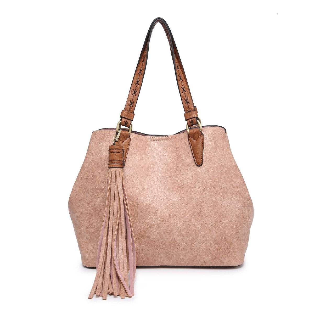 Bag-in-a-Bag Satchel w/ Tassel