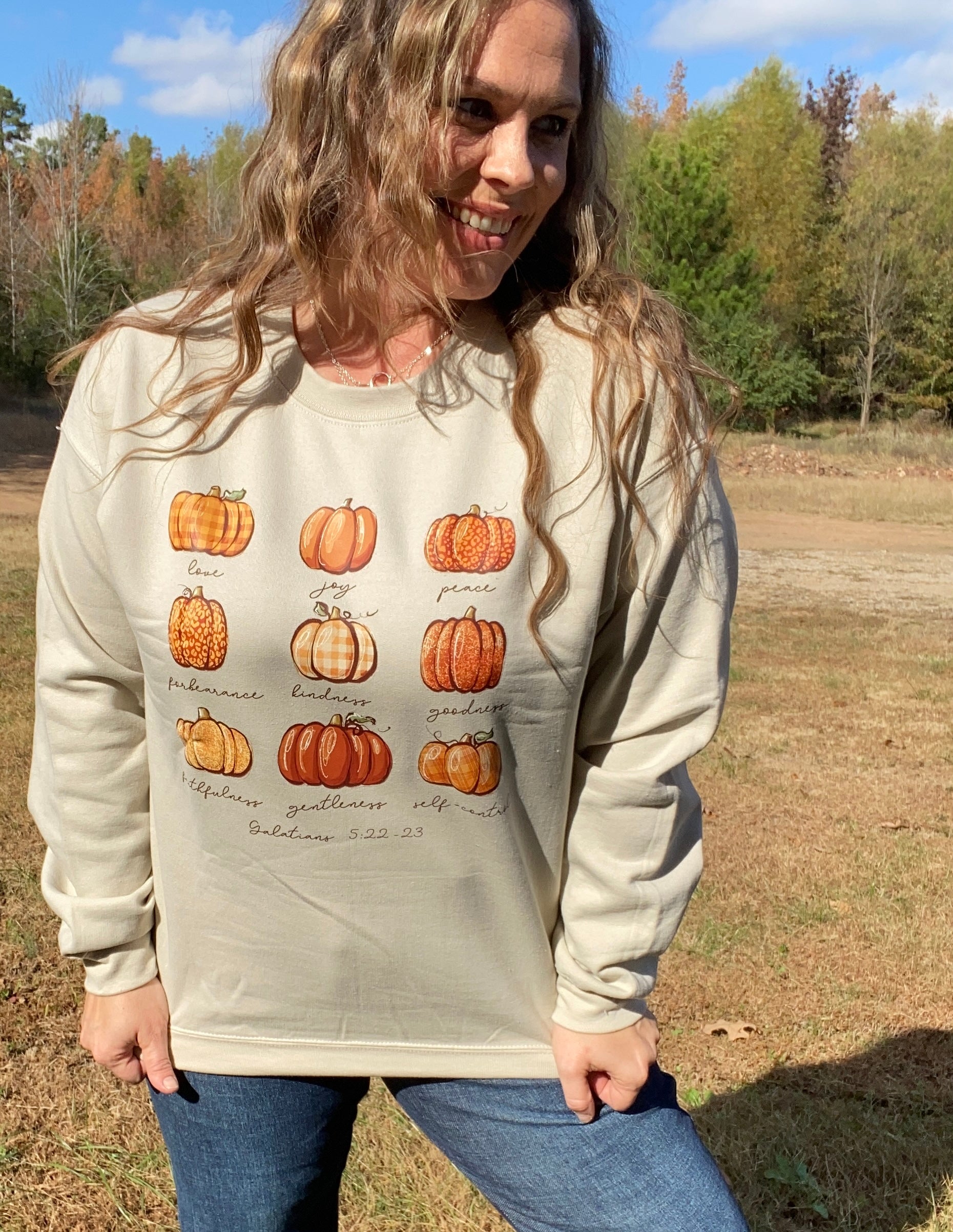 fruit of the Spirit, pumpkin sweatshirt