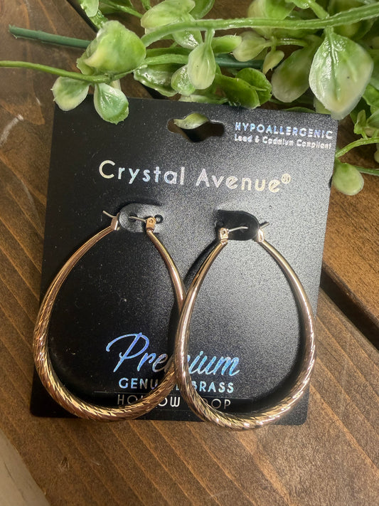 Diamond Cut Teardrop Earring - With Purpose Boutique