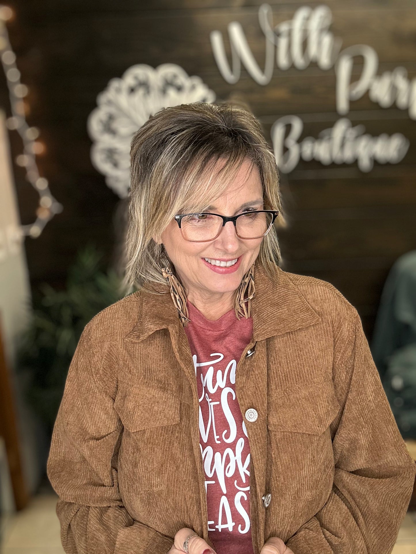 Autumn leaves & Pumpkins Tee - With Purpose Boutique
