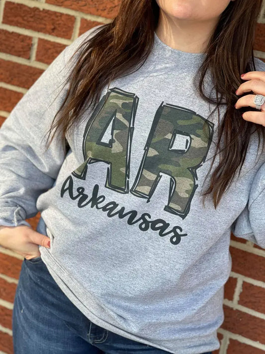 Arkansas Camo Sweatshirt