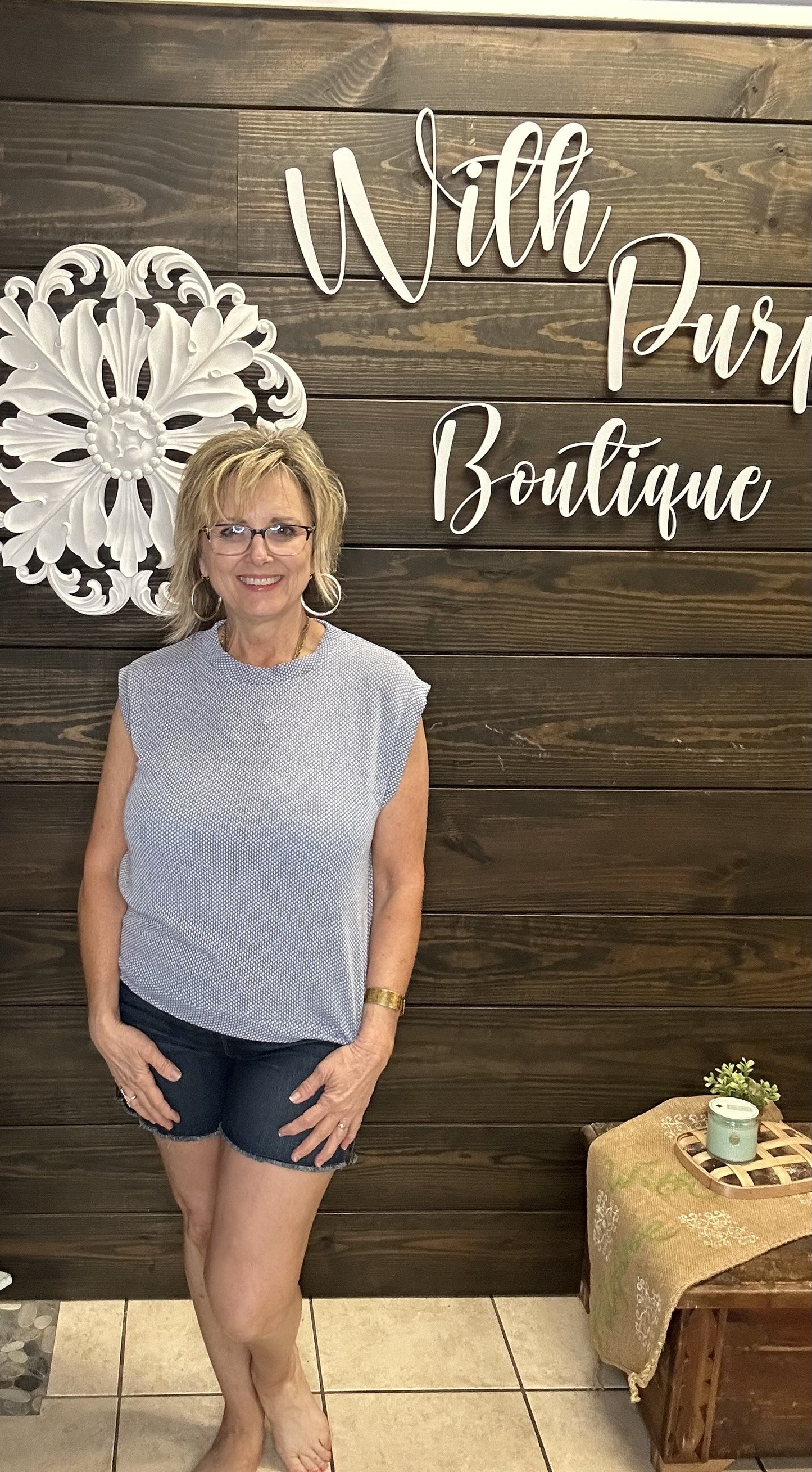 The Denim Dolman Short Sleeve Knit Top combines comfort and style! The dolman sleeves provide a flattering fit, while the soft fabric offers a luxurious feel. Versatile and chic, this top is perfect for any occasion.&nbsp;

78% Polyester, 18% Rayon, 4% Spandex