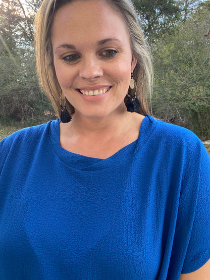 Braided Crinkle Top