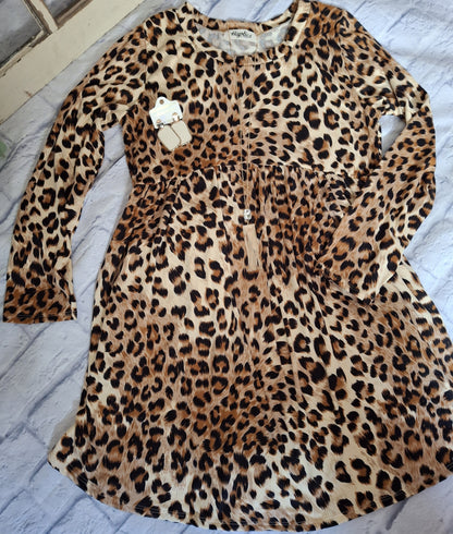 Leopard Swing Midi Dress - With Purpose Boutique