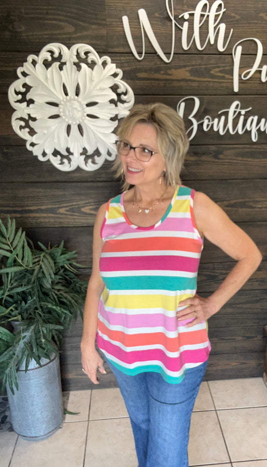 Color Stripe Tank