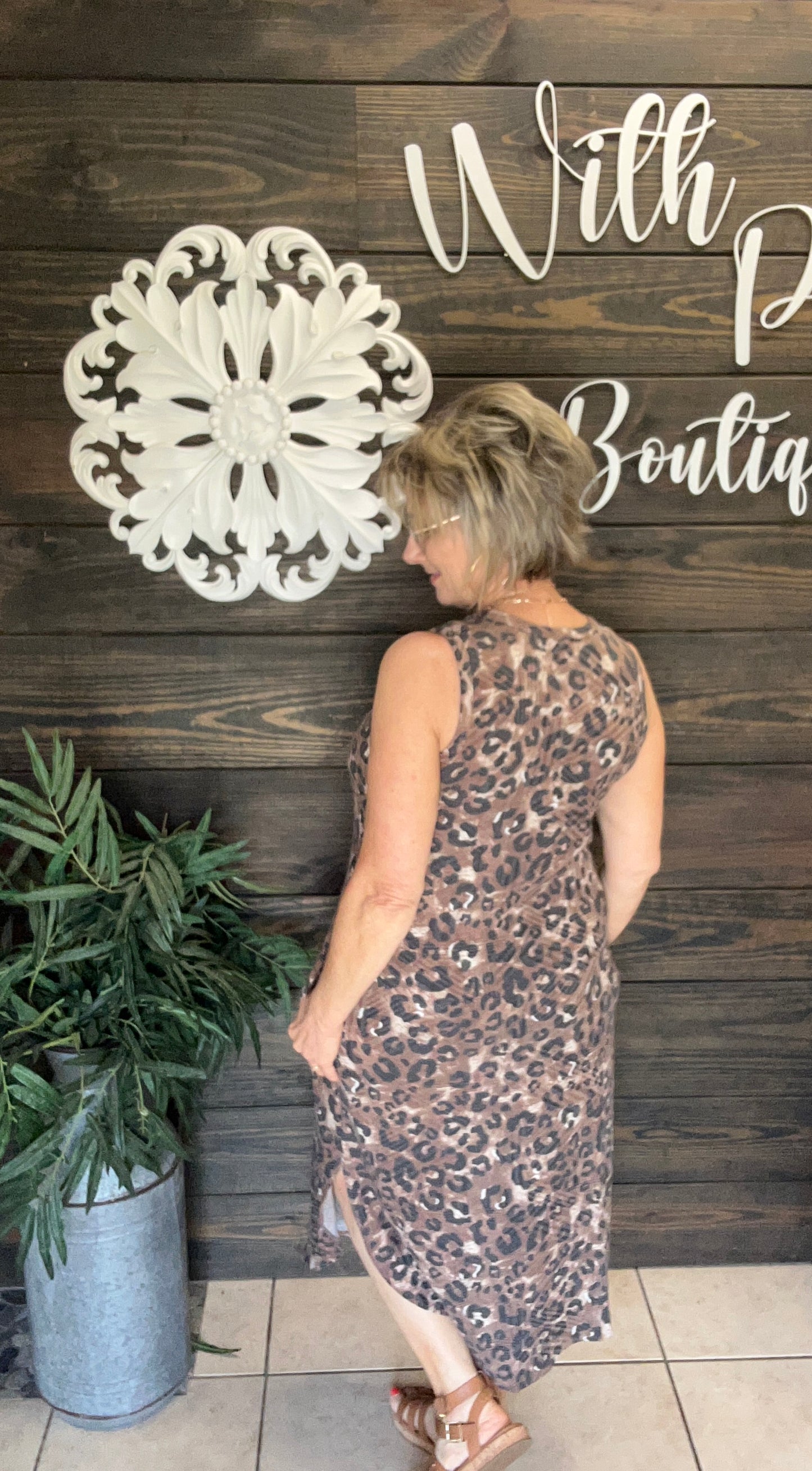 Leopard Print Tank Dress