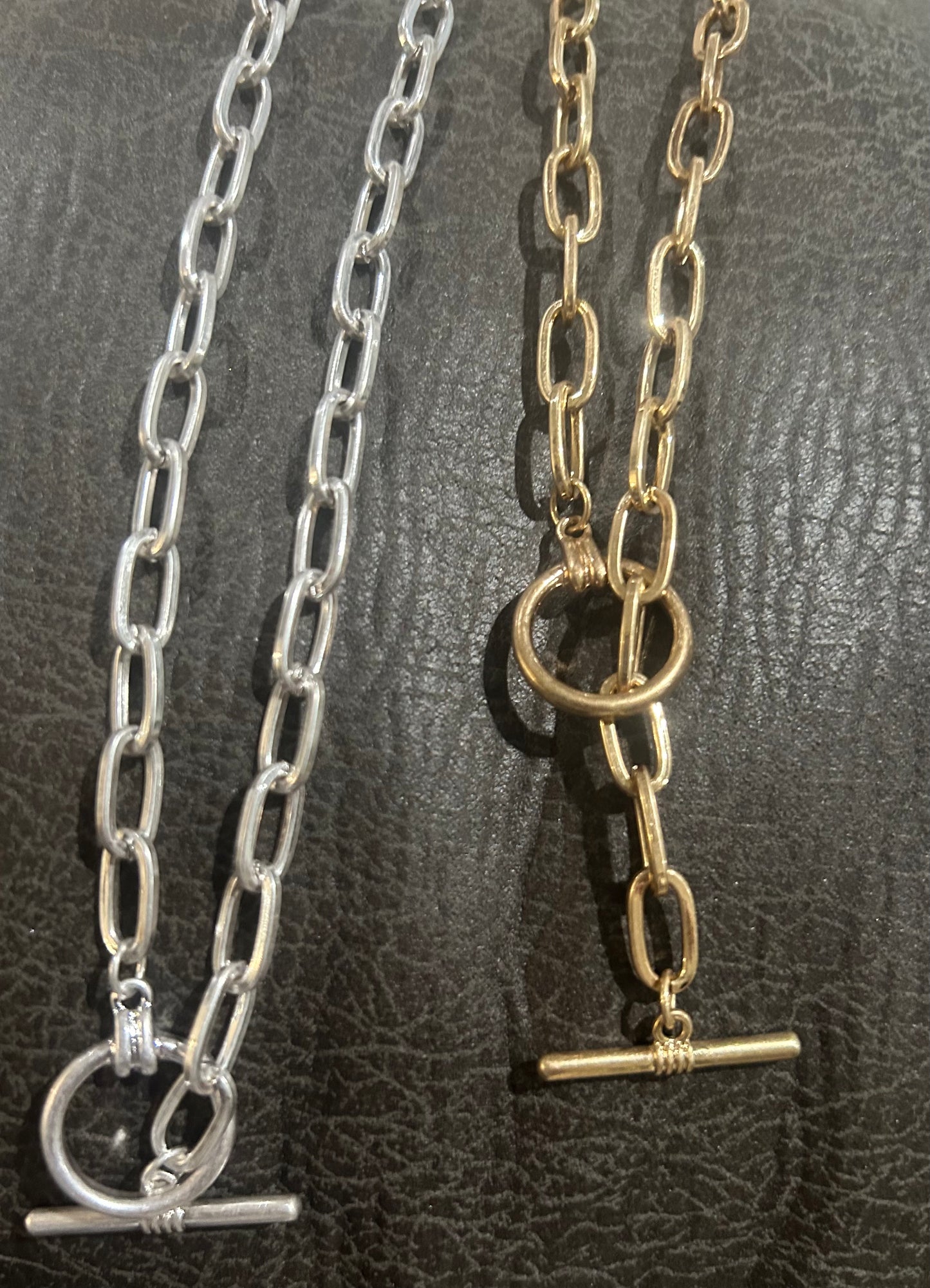 Long Chain Link Necklace With Toggle - With Purpose Boutique