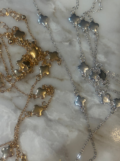 Double Clover Necklace - With Purpose Boutique