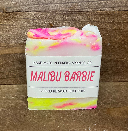 Hand Poured Malibu Barbie Soap