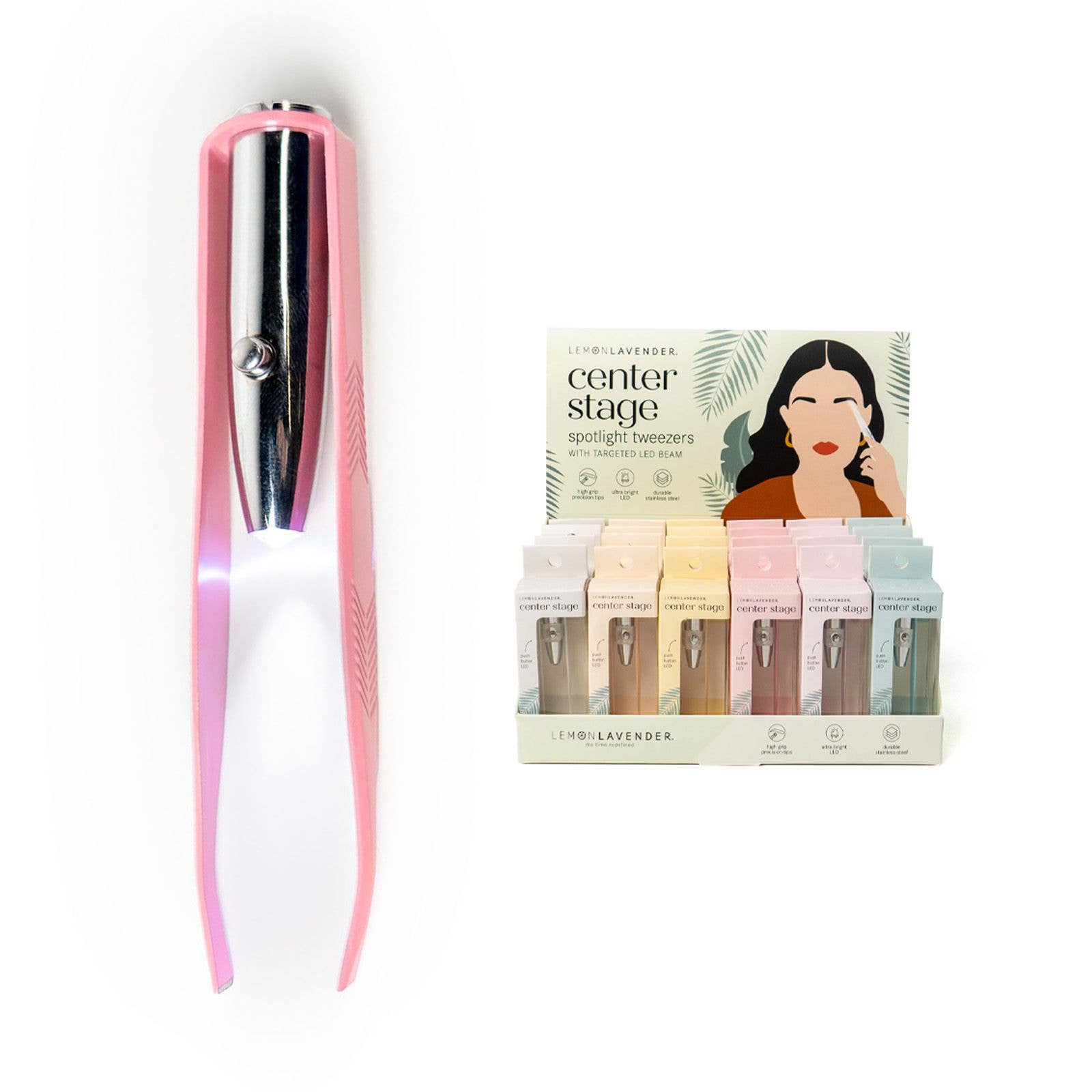 Lemon Lavender Light Up Tweezer - With Purpose Boutique