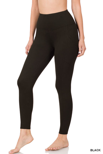 Experience unmatched comfort and style with the Amazing Pocket Leggings. Crafted from soft, stretchy fabric, these black leggings offer a perfect fit that moves with you. Featuring convenient pockets, they provide practical storage without compromising on sleek design. Ideal for any occasion, these leggings combine functionality and fashion effortlessly.

90% Polyester 10% Spandex