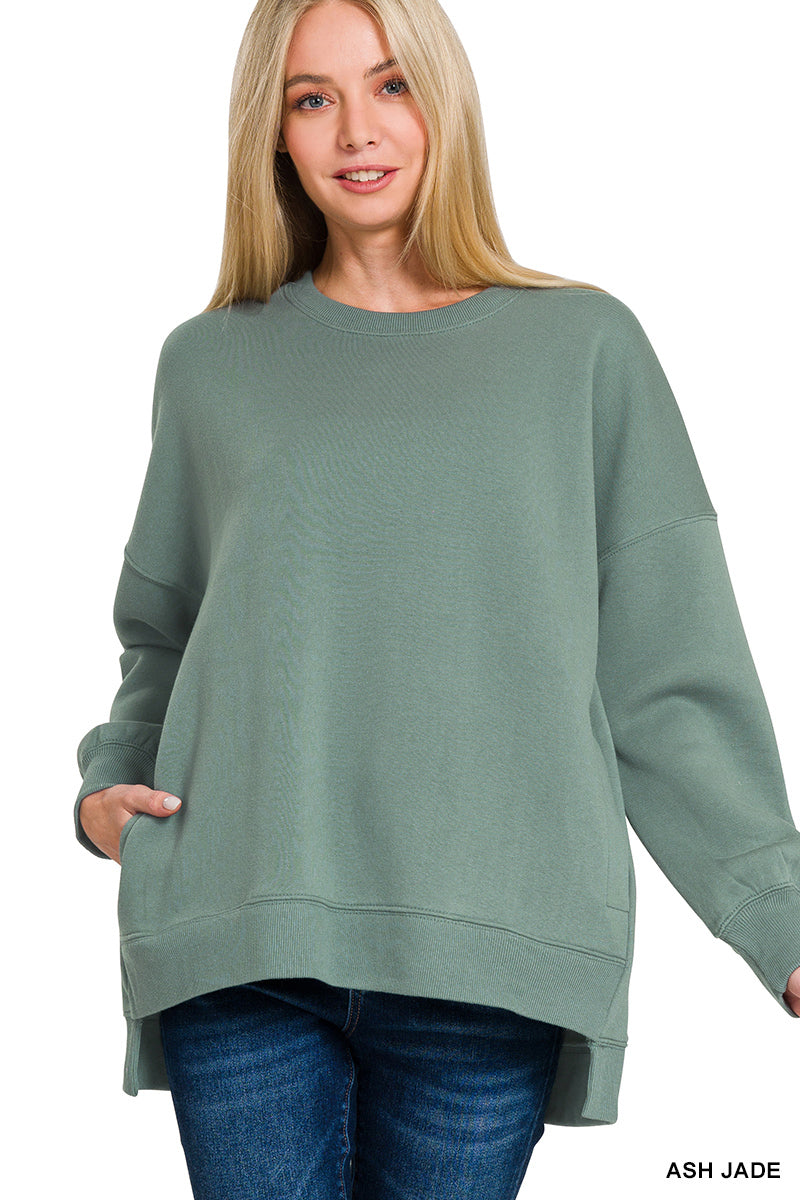 Experience ultimate comfort and style with the Super Soft hi-Low Pullover, a must-have basic for Fall and Winter. Made from super soft fabric, it keeps you cozy while the handy pockets add practicality. Its trendy hi-low design makes it perfect for layering or wearing solo. Choose from ash, jade, or grey to match your seasonal wardrobe effortlessly. Don’t miss out on this comfy essential that blends warmth and fashion seamlessly.

60% cotton 40% polyester