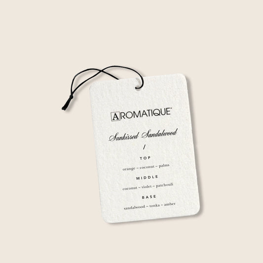Aroma Fragrance Cards Sunkissed Sandalwood