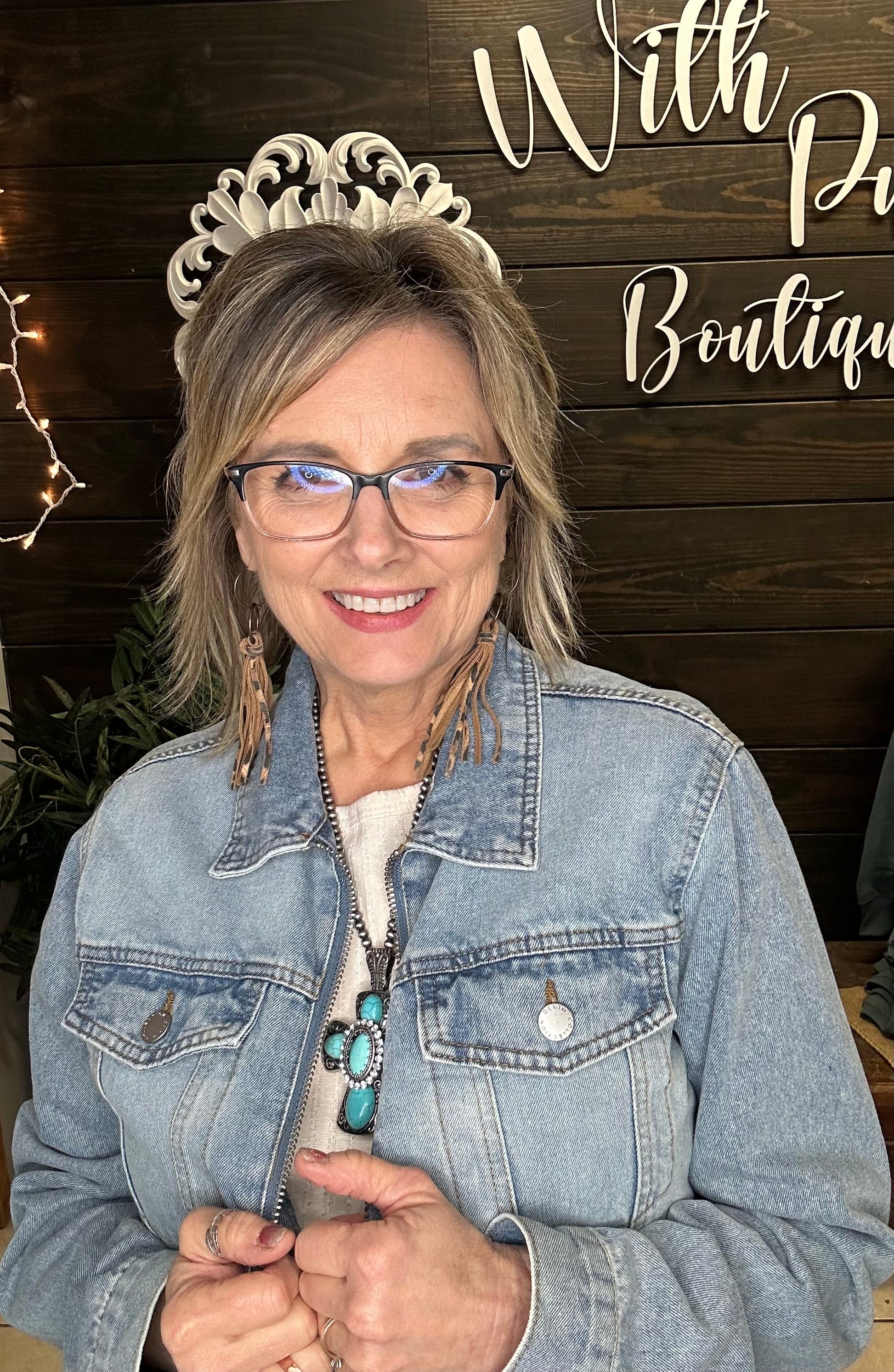 Zip-Up Denim Trucker Jacket - With Purpose Boutique