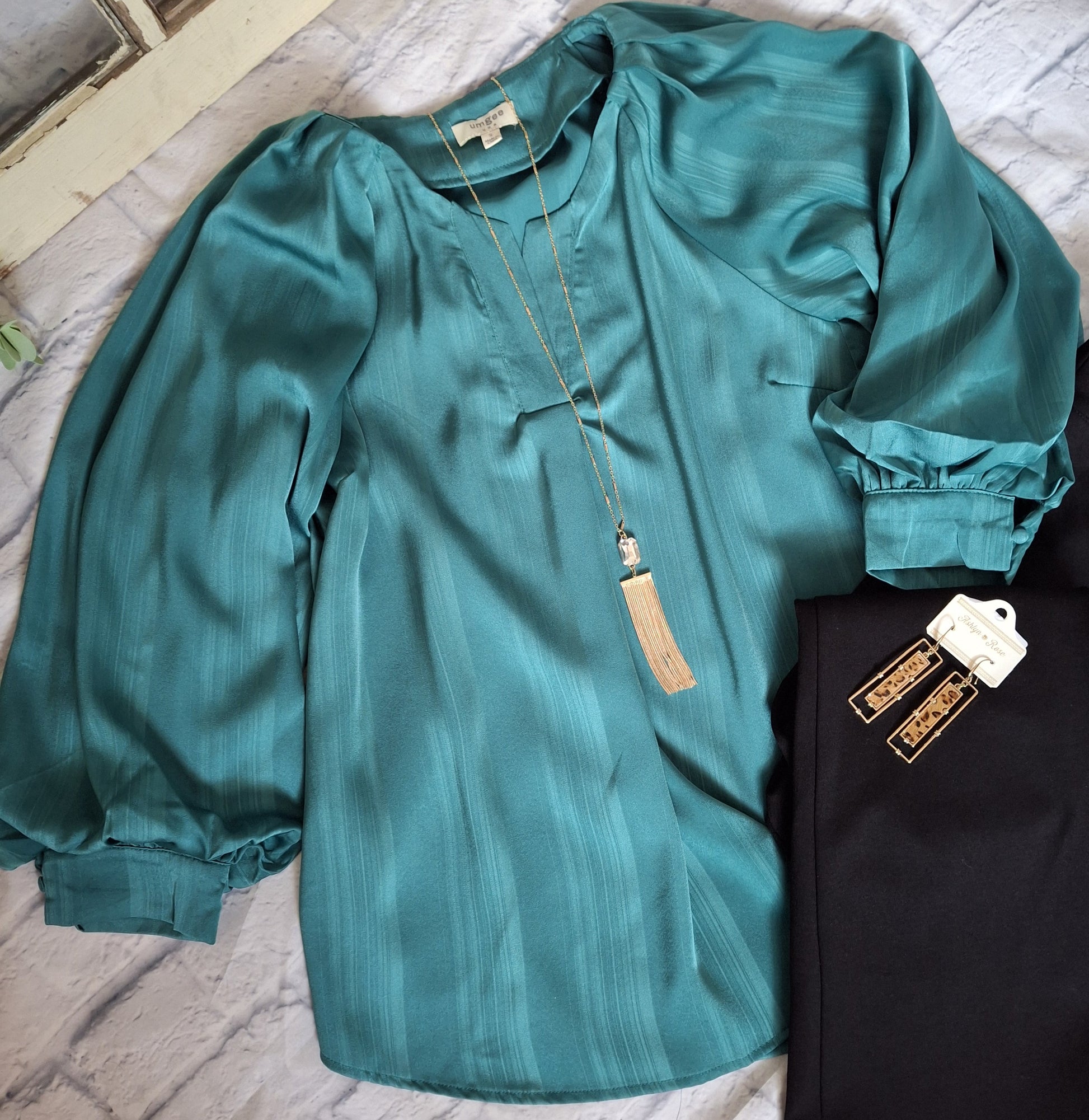 Satin Stripe Classy Blouse - With Purpose Boutique