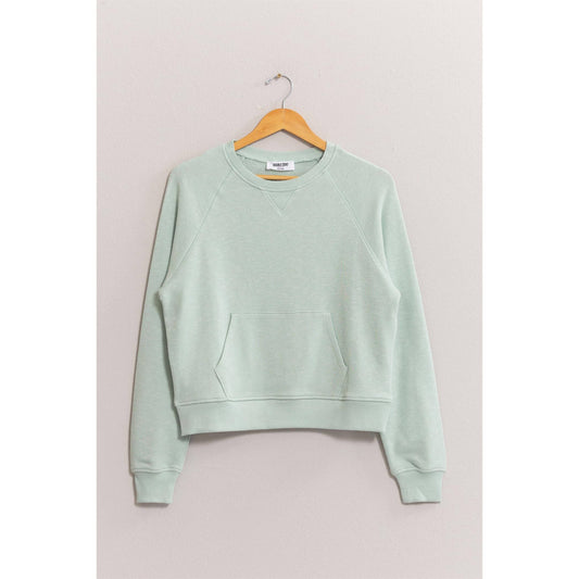 Raglan Sleeve Pocket Sweatshirt - With Purpose Boutique