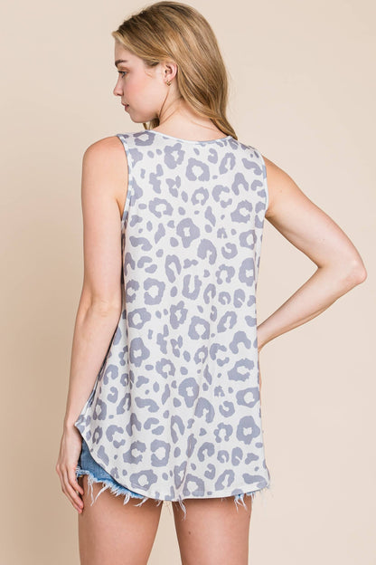 LOOSE FIT ANIMAL PRINT TANK - With Purpose Boutique