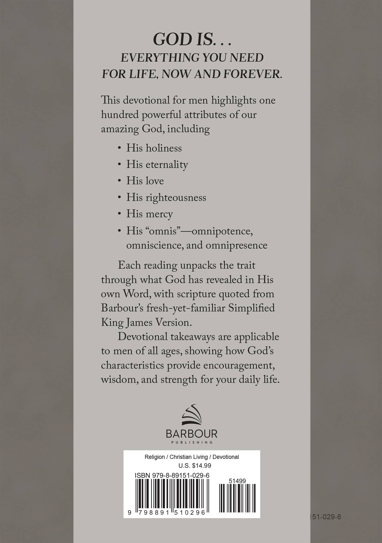 God Is. . .All You Need : 100 Devotions for Men - With Purpose Boutique