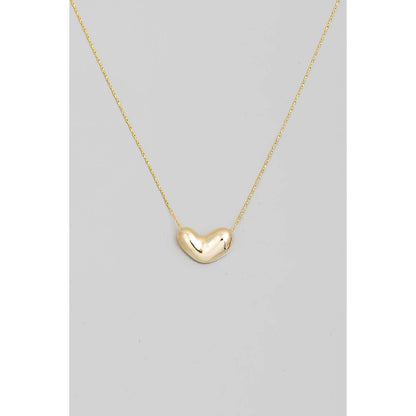 Bubble Heart Pendant Necklace