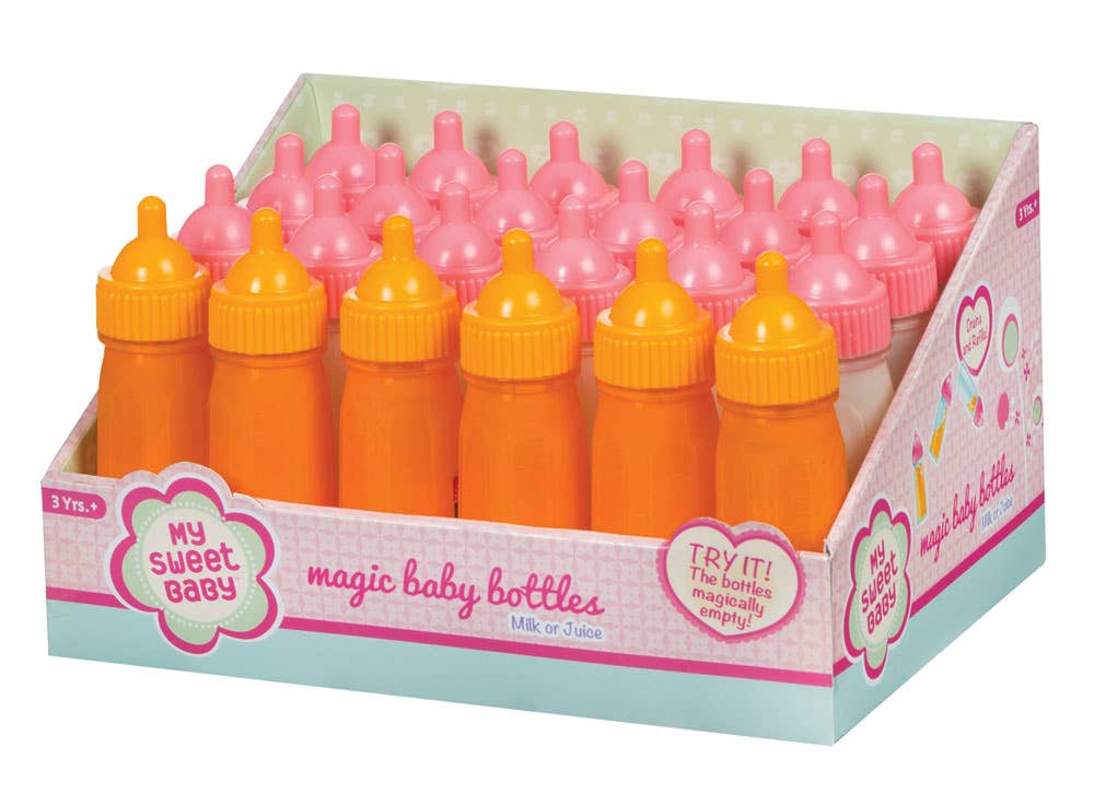 My Sweet Baby Large Magic Bottle, 4.75", Milk & Orange Juice - With Purpose Boutique