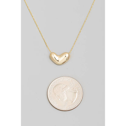 Bubble Heart Pendant Necklace