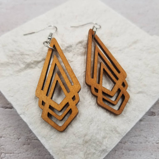 Jewel design Wooden Earrings