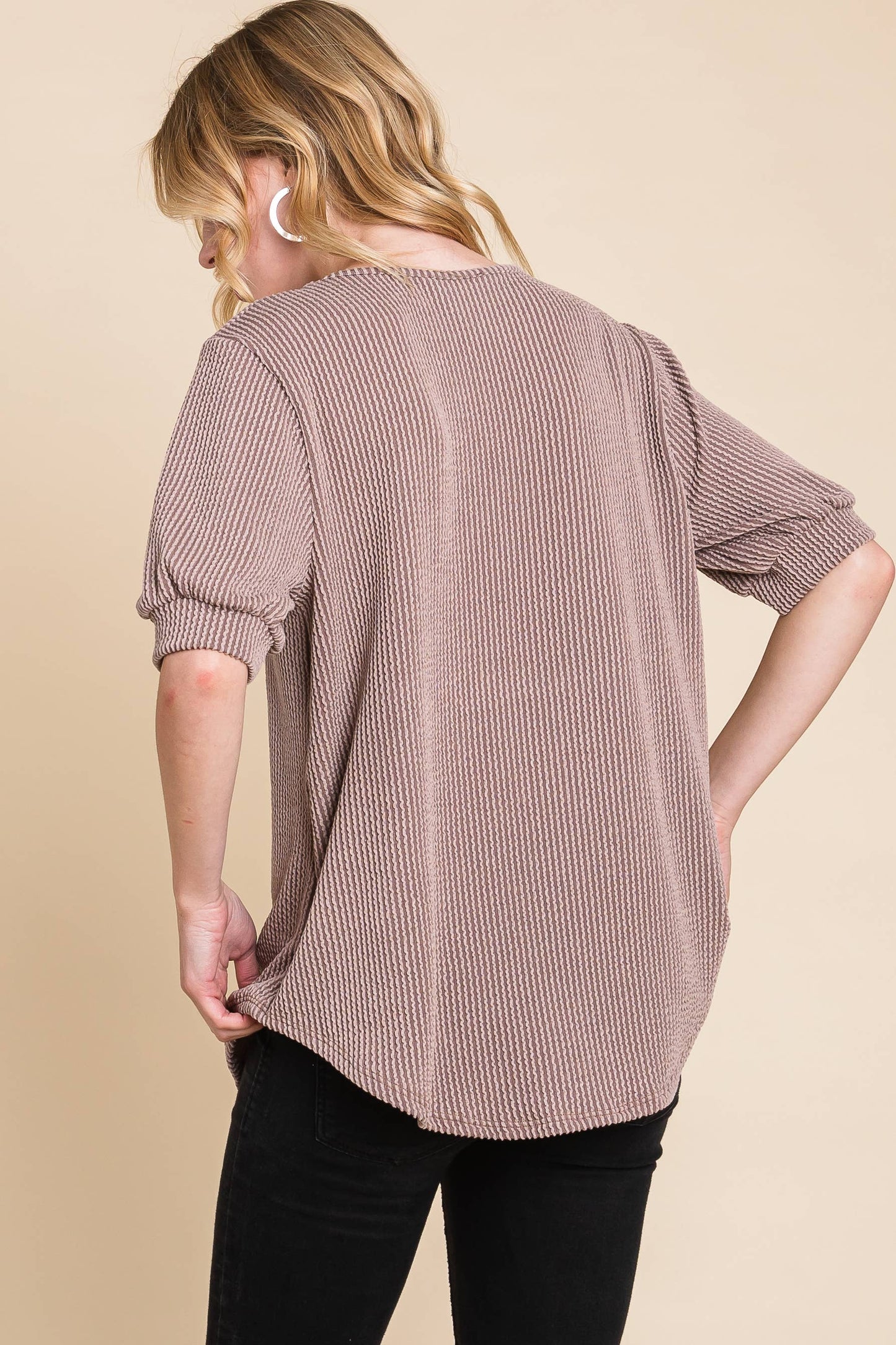 Ribbed in Style Top