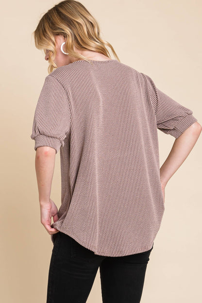 Ribbed in Style Top