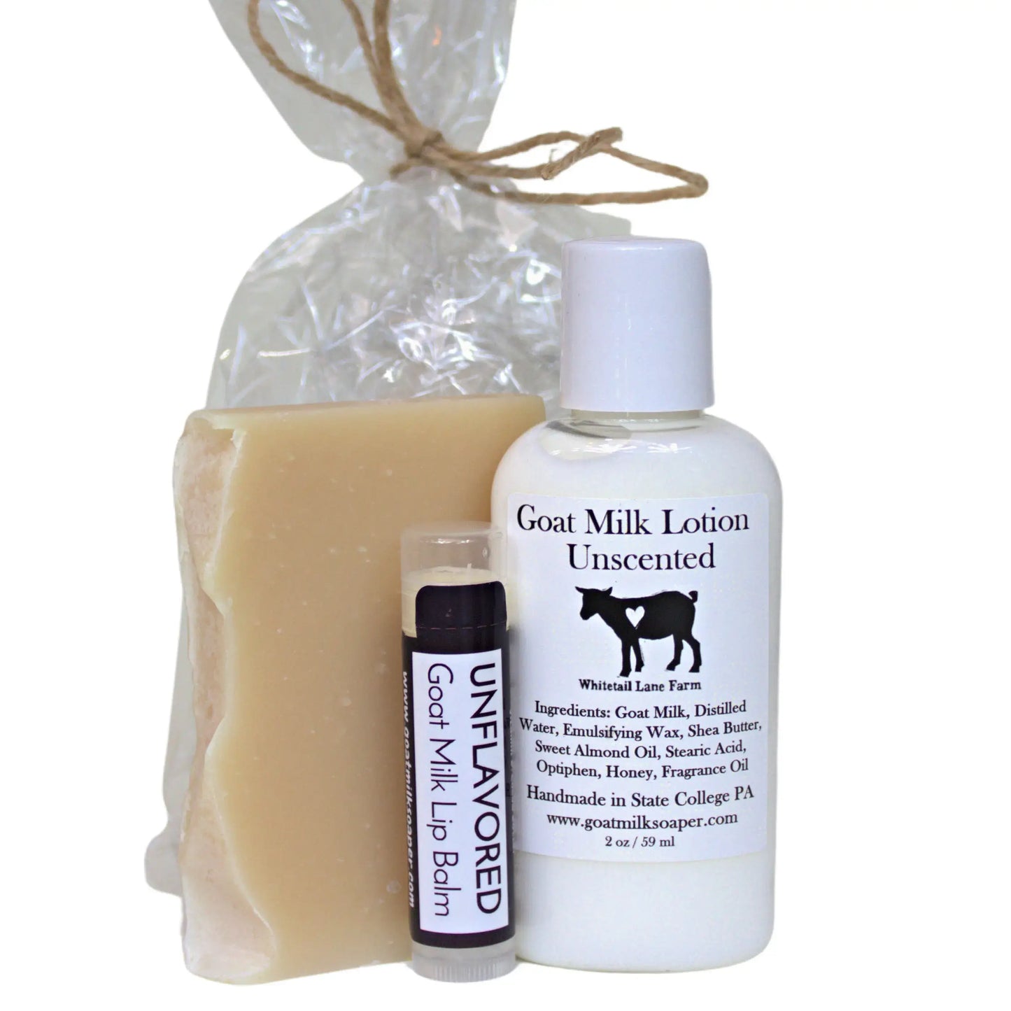 Gift Pack - Mini Soap, Lotion and Lip Balm Bundle - With Purpose Boutique
