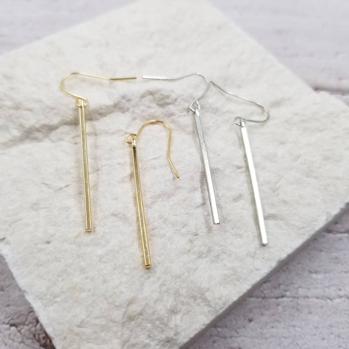 Metal Stick Earrings