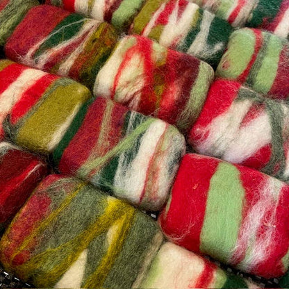 Felted Goat Milk Soap Bar- Christmas Edition - With Purpose Boutique