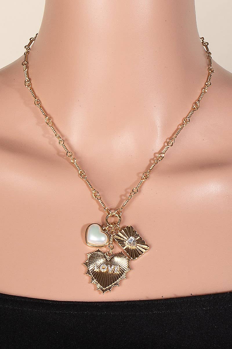 Heart Love Charm Necklace