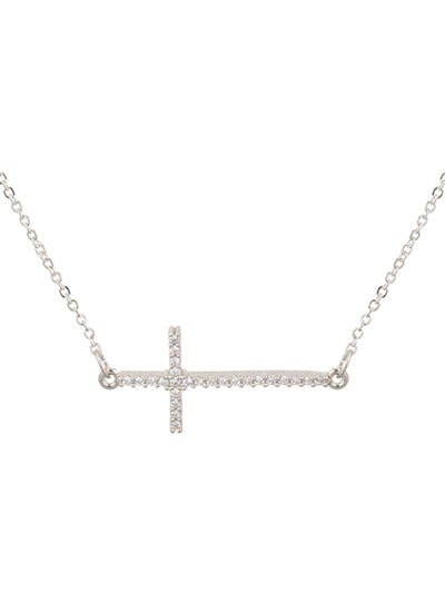 Cross bar necklace