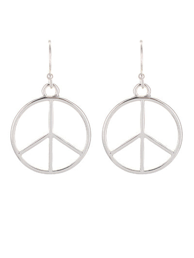 Peace sign earrings