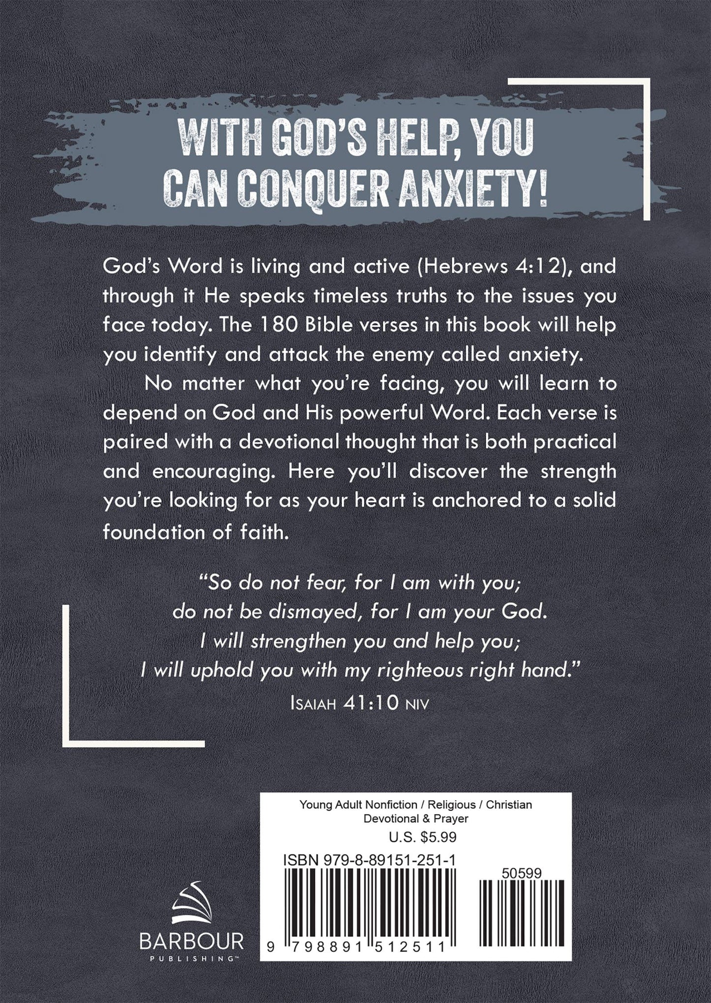 180 Bible Verses for Conquering Anxiety for Teen Guys - With Purpose Boutique