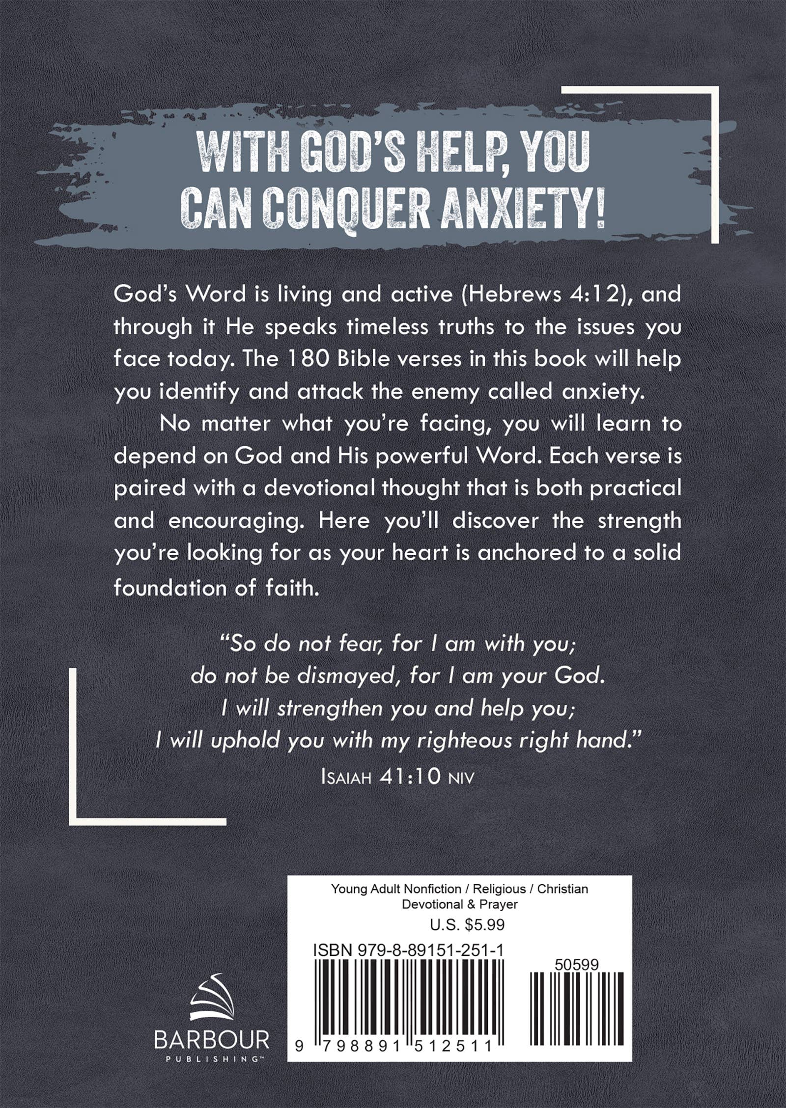 180 Bible Verses for Conquering Anxiety for Teen Guys - With Purpose Boutique