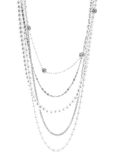 Large Pearl and Links Necklace Set