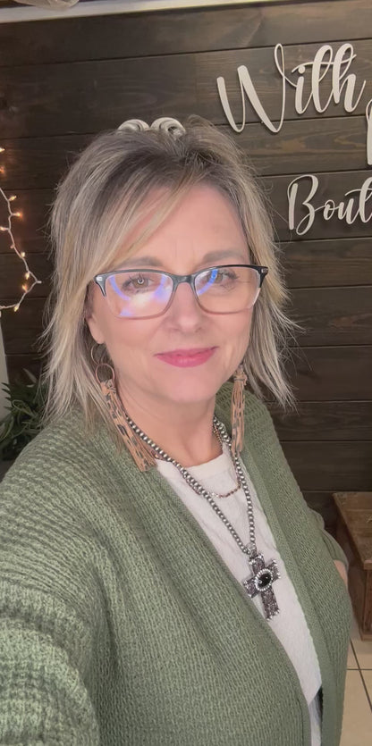 Waffle Knit Cardigan