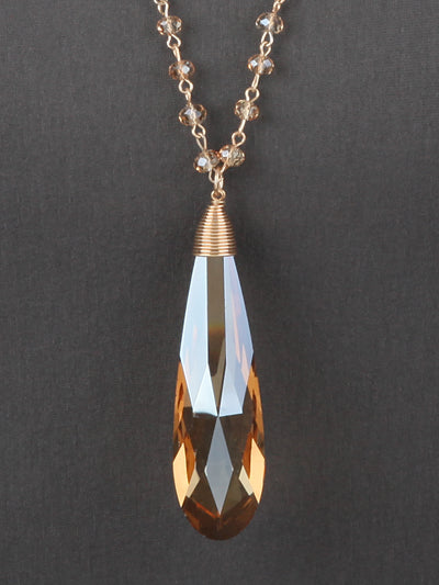 Glass Teardrop Pendant - With Purpose Boutique