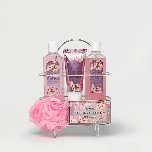 Cherry Blossom Shower Caddy Gift Set