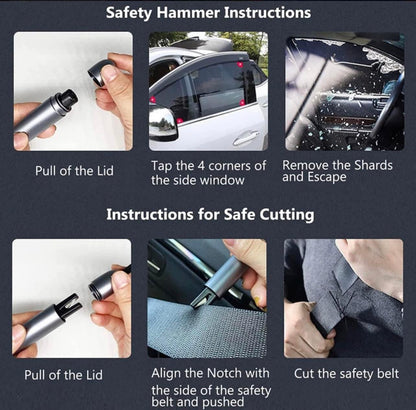 Safety glass hammer