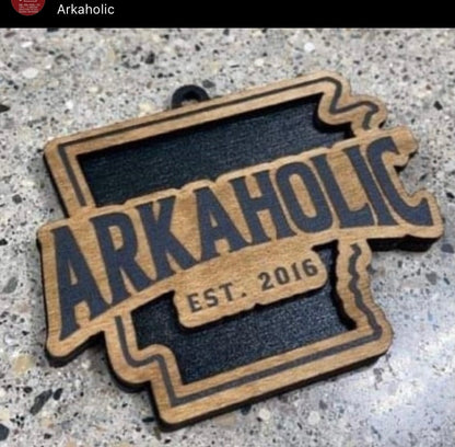 Arkaholic "Est 2016" state tag