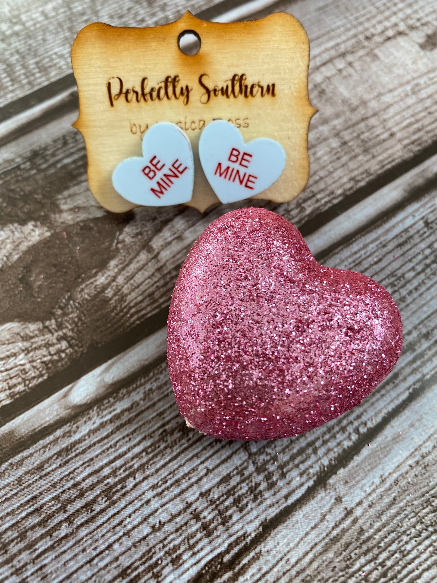 Valentine conversation heart earrings